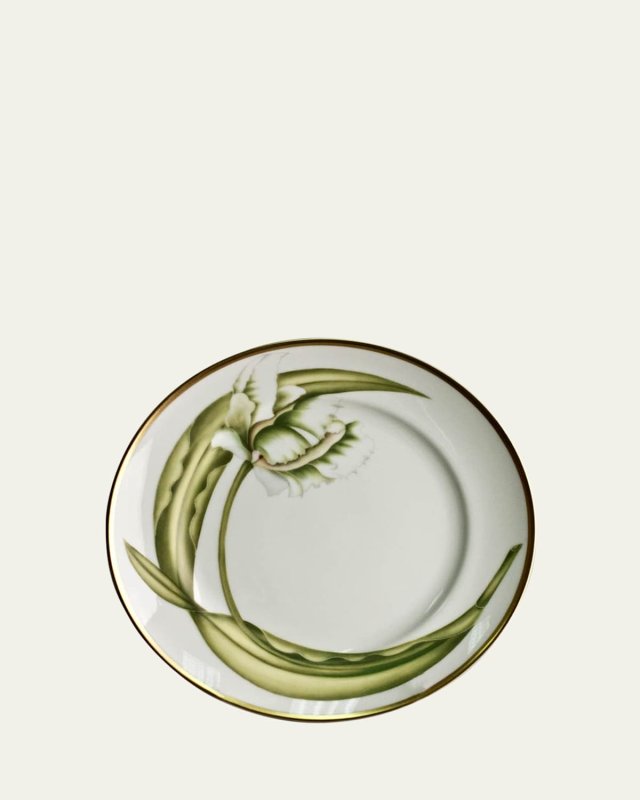 White Tulips Salad/Dessert Plate